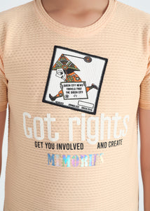 Luxor Boys Round Neck Tencil Jacquard Tees