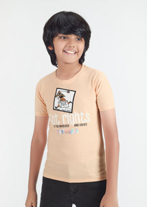 Luxor Boys Round Neck Tencil Jacquard Tees