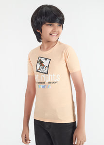 Luxor Boys Round Neck Tencil Jacquard Tees