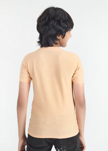 Luxor Boys Round Neck Tencil Jacquard Tees