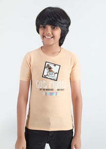 Luxor Boys Round Neck Tencil Jacquard Tees