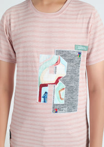 Luxor Boys Round Neck Tencil Jacquard Tees