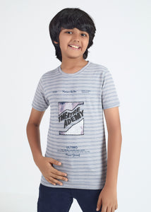 Luxor Boys Round Neck Tencil Jacquard Tees