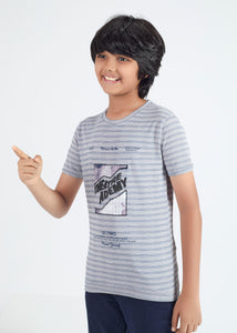 Luxor Boys Round Neck Tencil Jacquard Tees