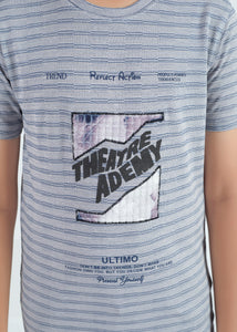 Luxor Boys Round Neck Tencil Jacquard Tees
