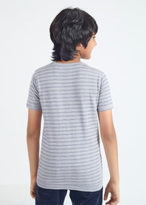 Luxor Boys Round Neck Tencil Jacquard Tees