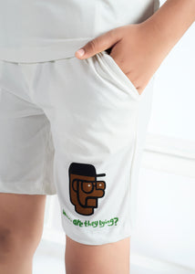 Yall Boys T-Shirt & Shorts Co-ord Set - White