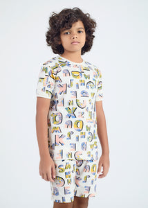 Brigs Boys T-Shirt & Shorts Co-ord Set - Off-White