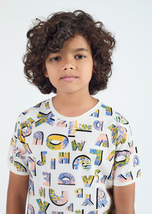 Brigs Boys T-Shirt & Shorts Co-ord Set - Off-White
