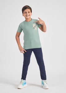 Kermit Boys Round Neck Tees - Green