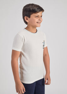Kermit Boys Round Neck Tees - White