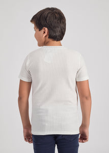 Kermit Boys Round Neck Tees - White