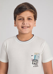 Kermit Boys Round Neck Tees - White