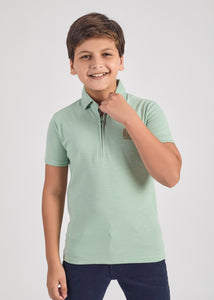 Curtis Boys Half Sleeve Zipper Polo Tees