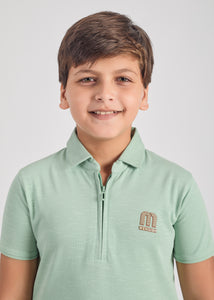 Curtis Boys Half Sleeve Zipper Polo Tees