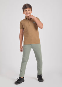 Curtis Boys Half Sleeve Zipper Polo Tees