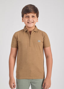 Curtis Boys Half Sleeve Zipper Polo Tees