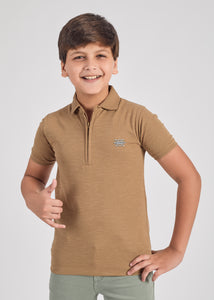 Curtis Boys Half Sleeve Zipper Polo Tees