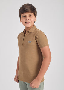Curtis Boys Half Sleeve Zipper Polo Tees