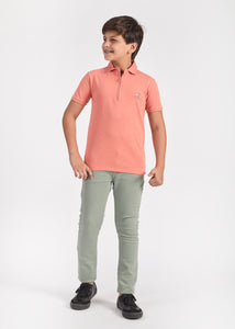 Curtis Boys Half Sleeve Zipper Polo Tees