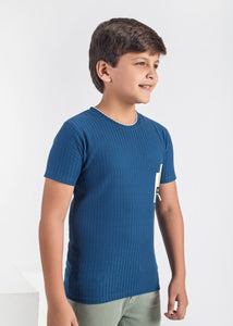 Kermit Boys Round Neck Tees - Blue