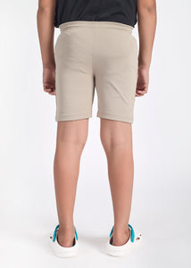 Taigun Boys Cut and Sew Shorts - Light Taupe Beige
