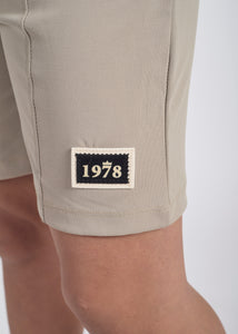 Taigun Boys Cut and Sew Shorts - Light Taupe Beige
