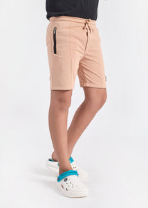 Taigun Boys Cut and Sew Shorts - Peach