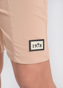 Taigun Boys Cut and Sew Shorts - Peach