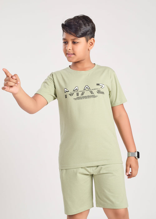 Hamleys Archer Boys Co-ord Sets - Sage Green