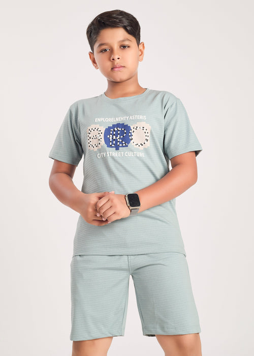 Hamleys Mint Green / 5-6Y Archer Boys Co-ord Sets - Mint Green
